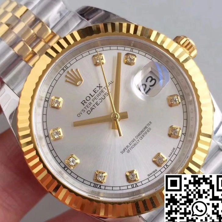 II 41MM Dial Factory Rolex 116333 Rhodium Datejust EW 0203